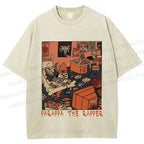Unisex PaRappa the Rapper Printed Washed Tee