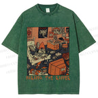 Unisex PaRappa the Rapper Printed Washed Tee