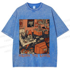 Unisex PaRappa the Rapper Printed Washed Tee