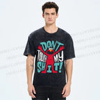Unisex Sesame Street Don't Touch My Shit Printed Washed Tee