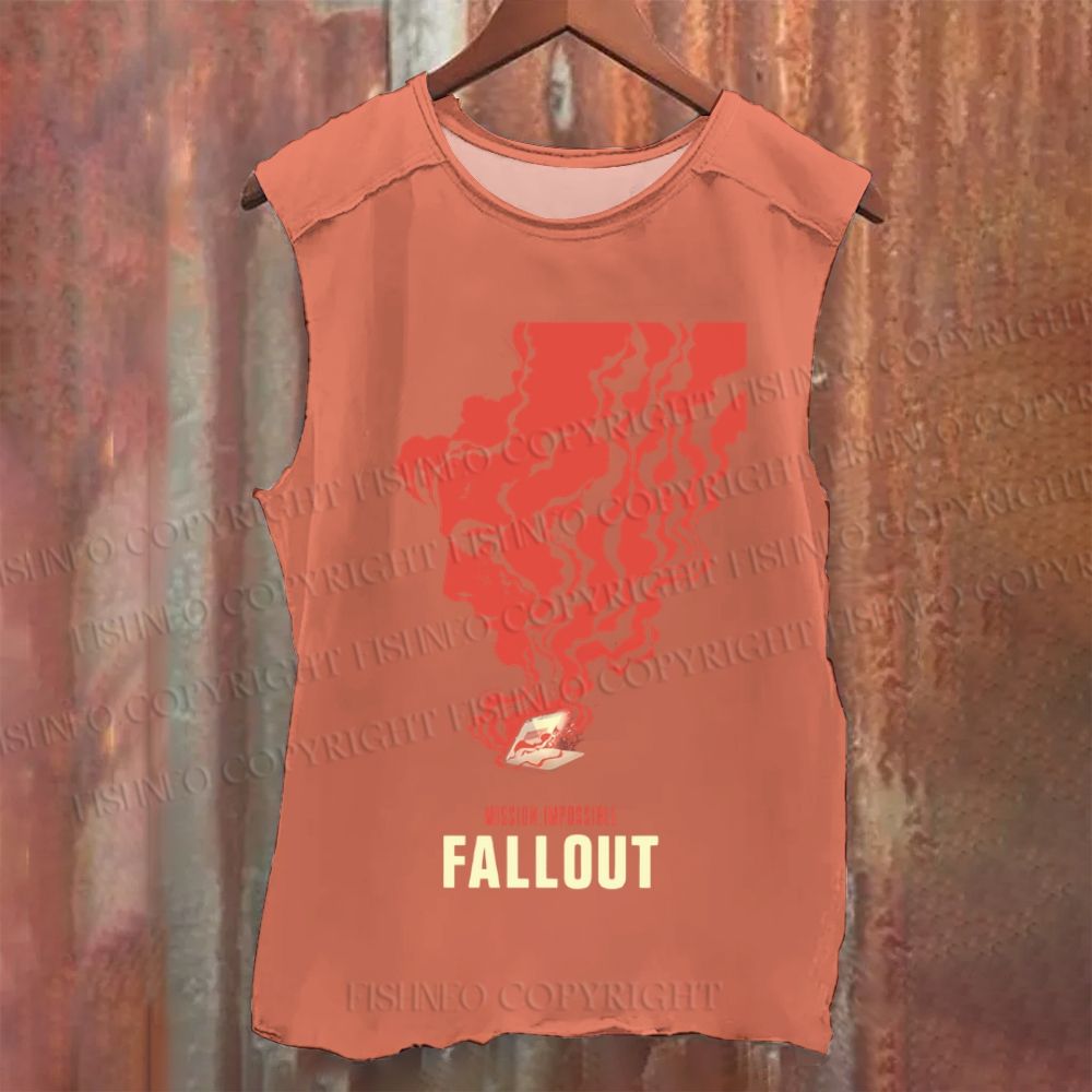 Vintage Mission： Impossible Fall Out Washed Tank Top