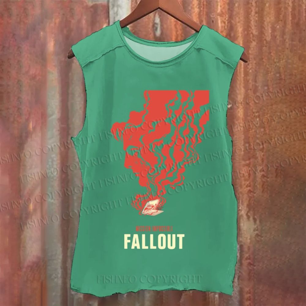 Vintage Mission： Impossible Fall Out Washed Tank Top