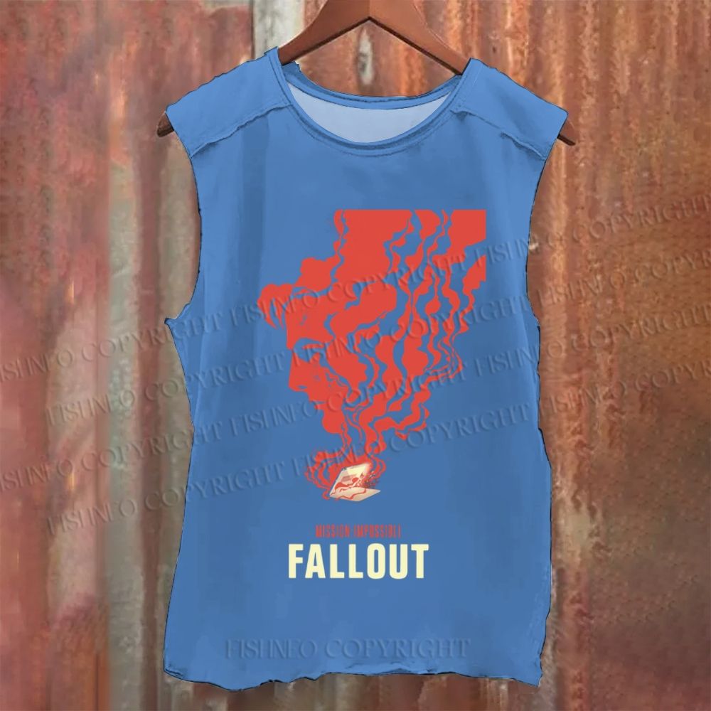 Vintage Mission： Impossible Fall Out Washed Tank Top