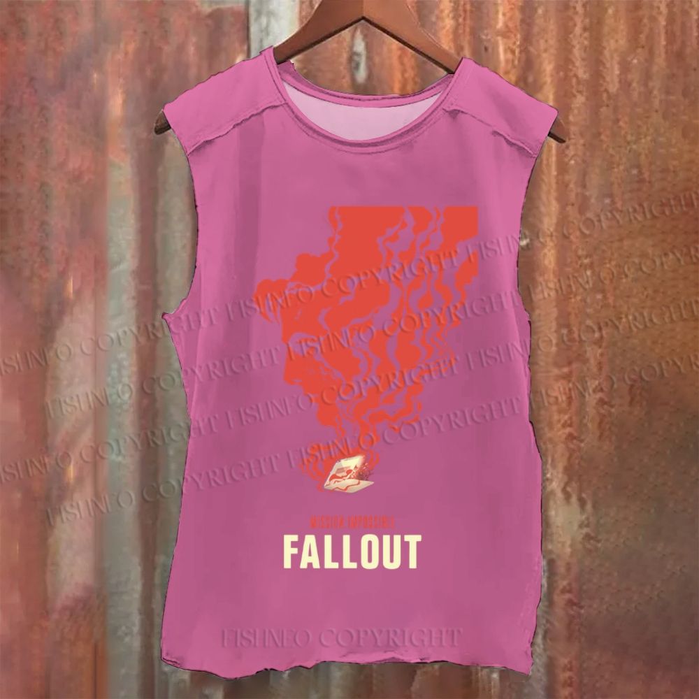 Vintage Mission： Impossible Fall Out Washed Tank Top