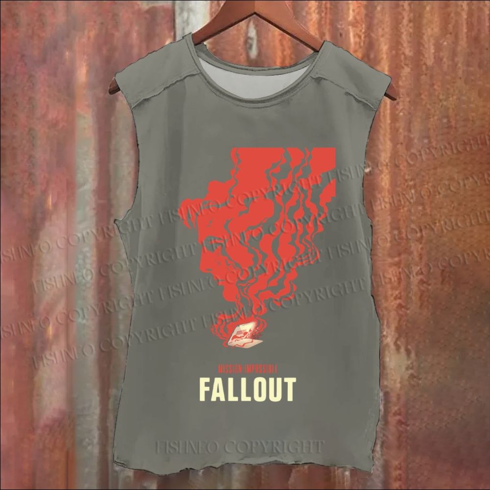 Vintage Mission： Impossible Fall Out Washed Tank Top