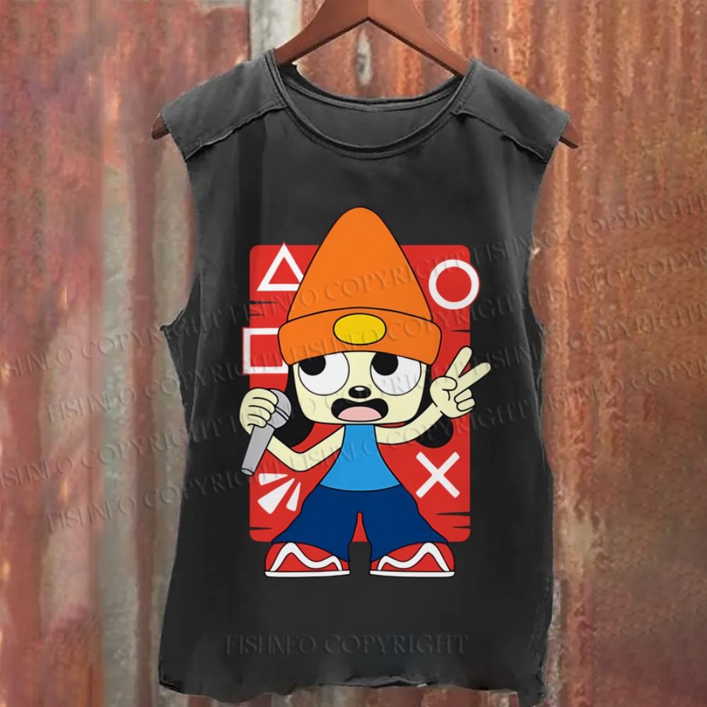 Vintage PaRappa the Rapper Washed Tank Top