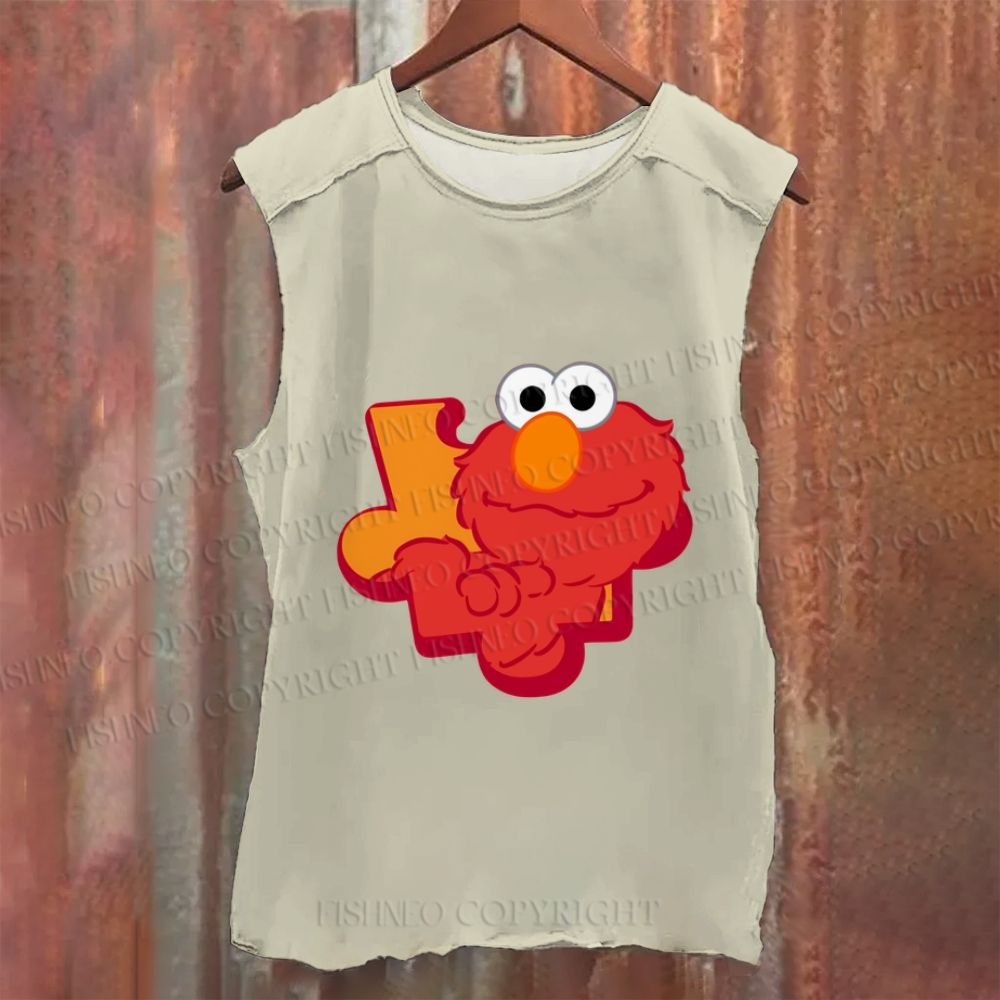 Vintage Sesame Street Washed Tank Top