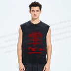 Unisex Mission： Impossible Printed Washed Tank Top