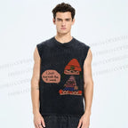 Unisex PaRappa the Rapper Printed Washed Tank Top