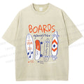 Unisex Skateboard Printed Washed Tee