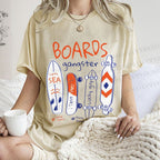 Unisex Skateboard Printed Washed Tee