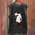 Vintage Japanese Capybara Skating Washed Tank Top
