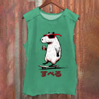 Vintage Japanese Capybara Skating Washed Tank Top