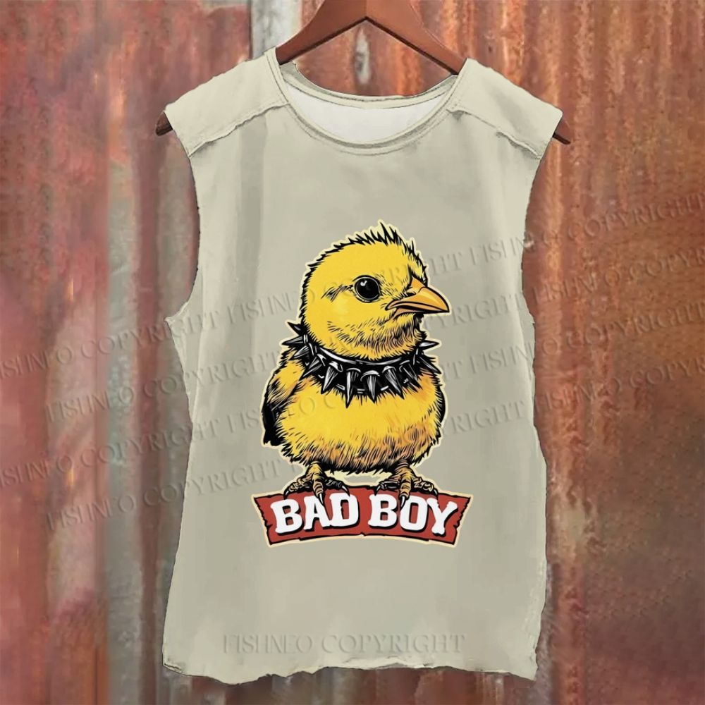 Vintage Vintage Bad Boy Chicken Washed Tank Top