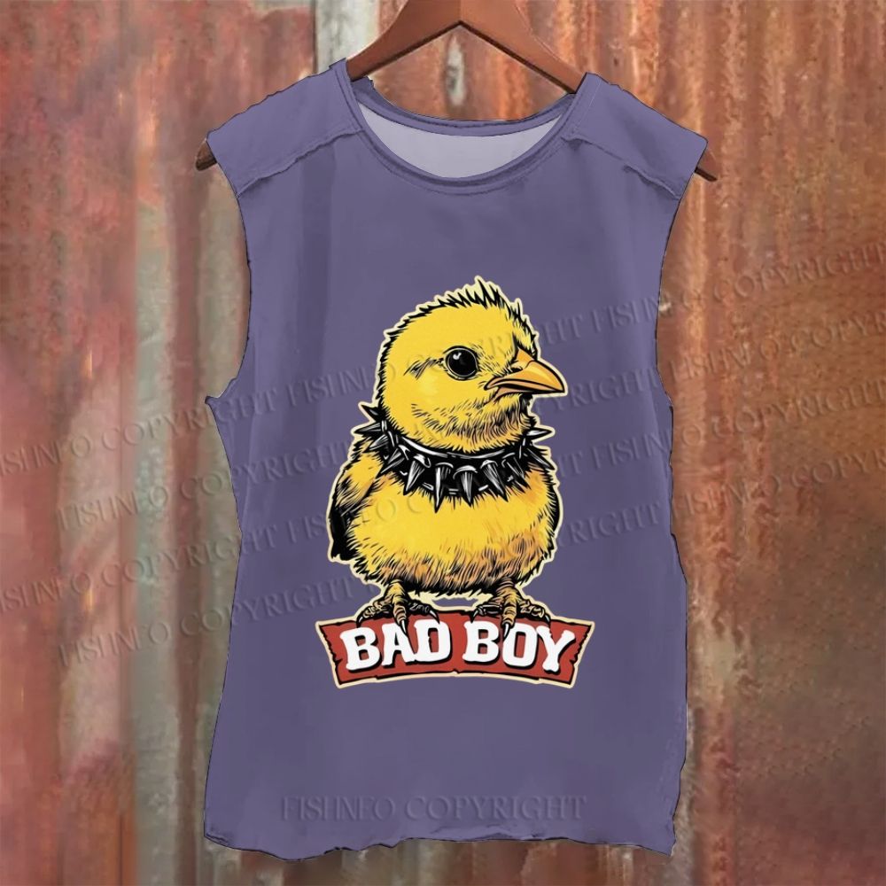 Vintage Vintage Bad Boy Chicken Washed Tank Top