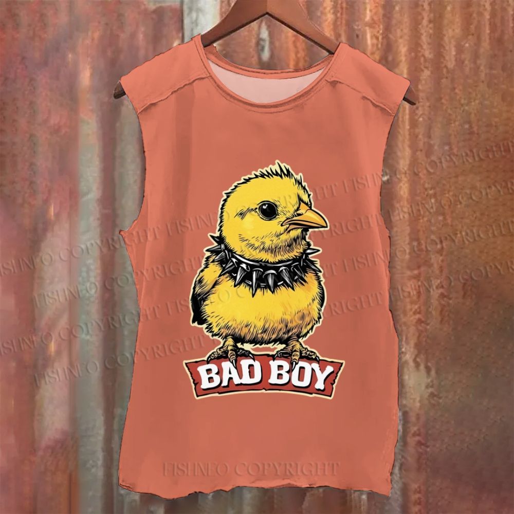 Vintage Vintage Bad Boy Chicken Washed Tank Top