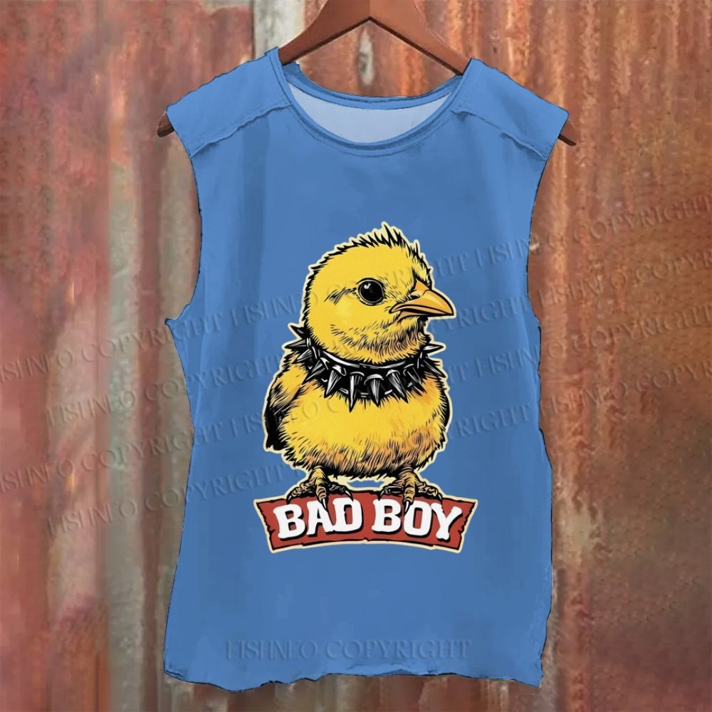 Vintage Vintage Bad Boy Chicken Washed Tank Top