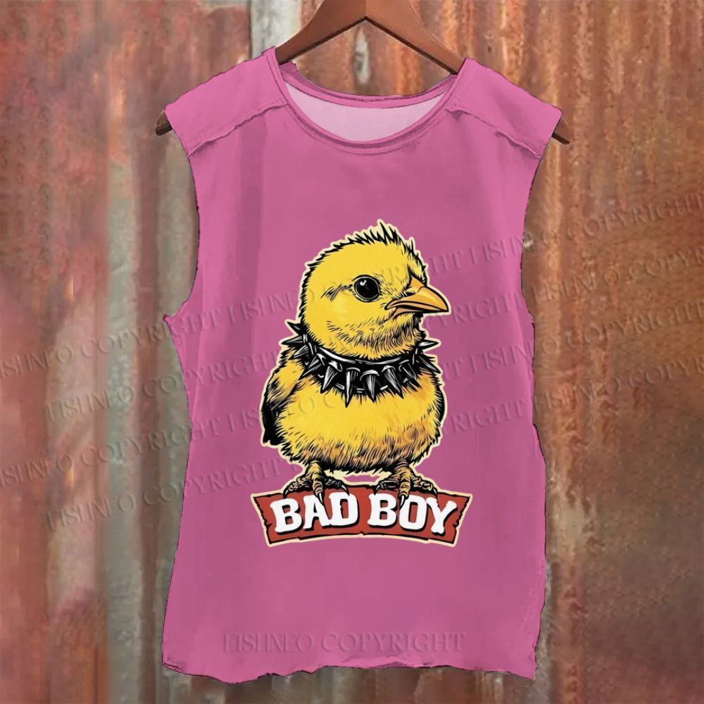 Vintage Vintage Bad Boy Chicken Washed Tank Top