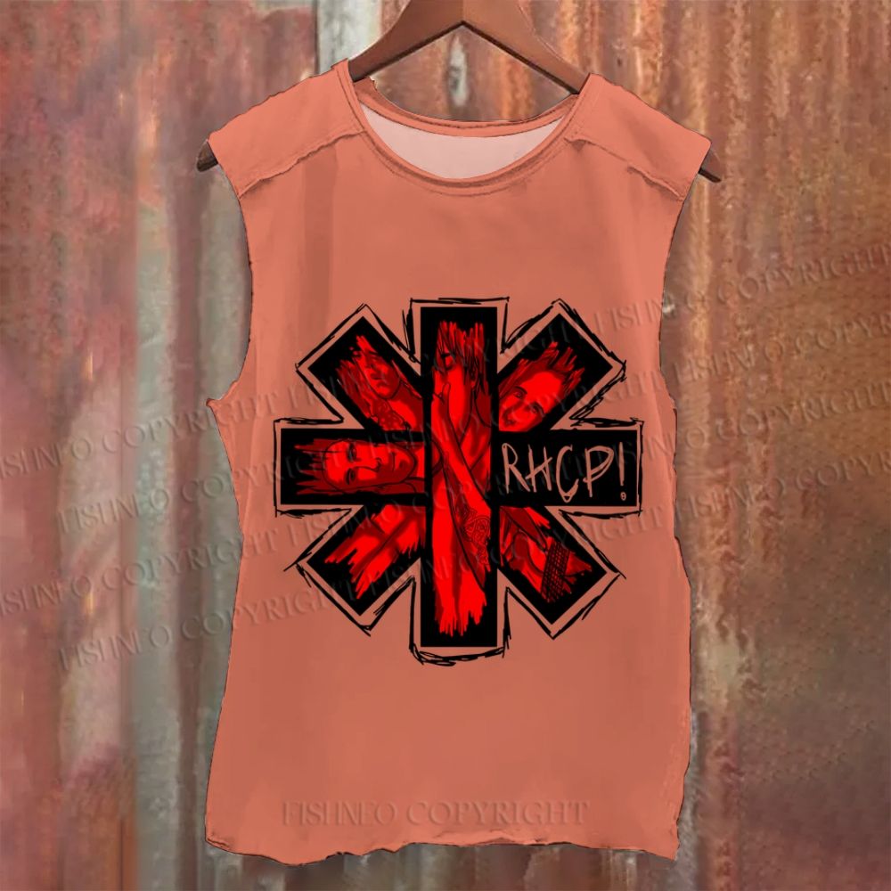 Vintage Red Hot Chili Pepper Graffiti Washed Tank Top