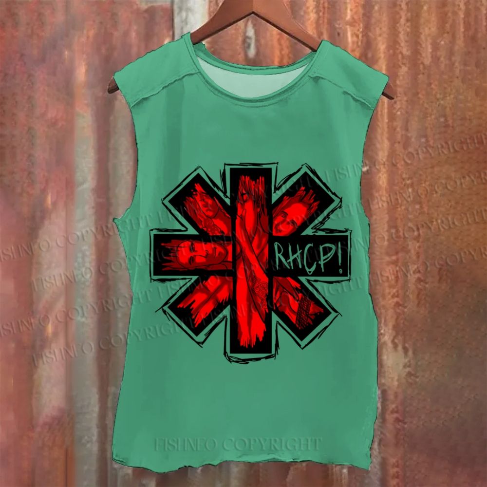 Vintage Red Hot Chili Pepper Graffiti Washed Tank Top