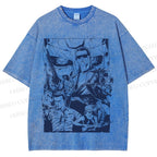 Unisex Terminator Graffiti Printed Washed Tee