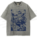 Unisex Terminator Graffiti Printed Washed Tee