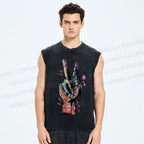 Unisex Pride Love Printed Washed Tank Top