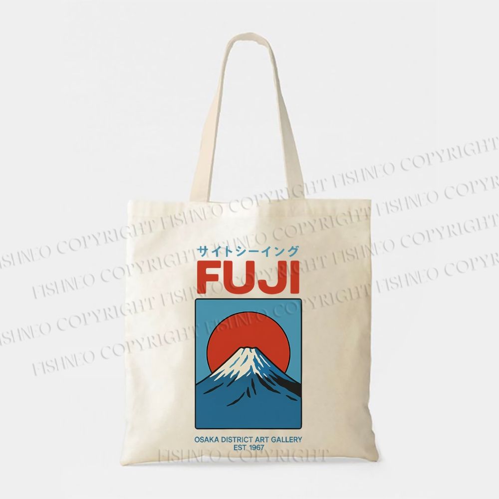Japanese Osaka Mount Fuji Tote Bag