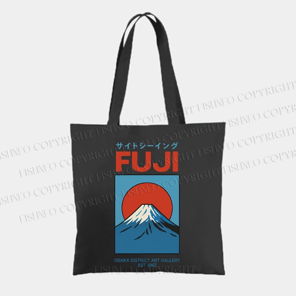 Japanese Osaka Mount Fuji Tote Bag