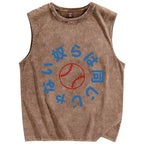 They're not the same Japanese Baseball Team Vintage Distressed Washed Tank Top