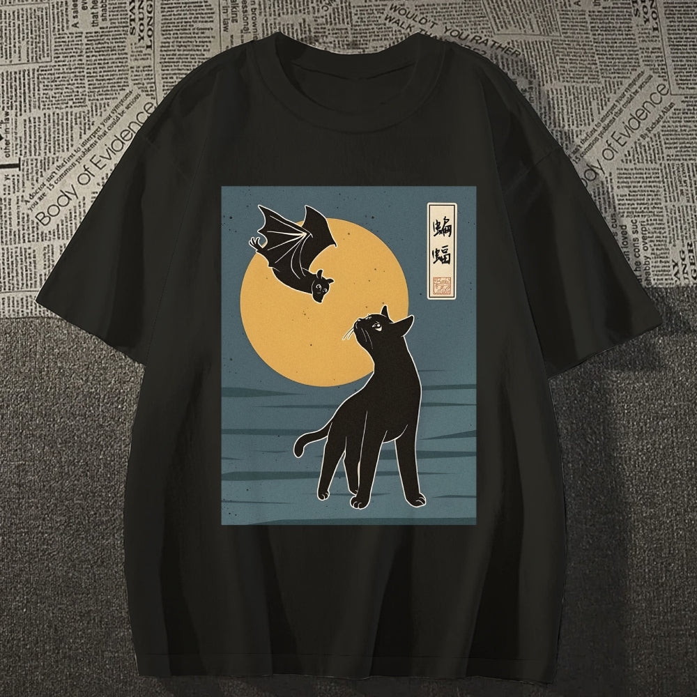 Cat With Batty Classic T-Shirt