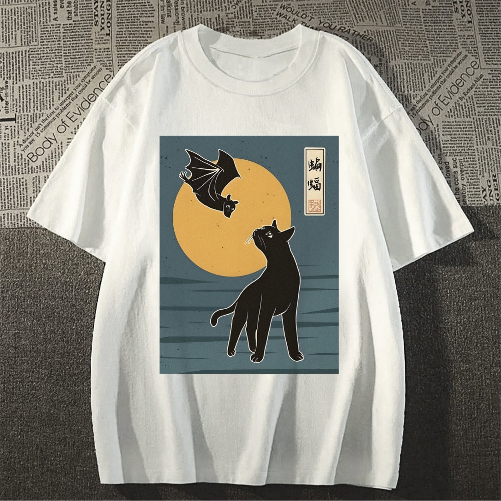 Cat With Batty Classic T-Shirt