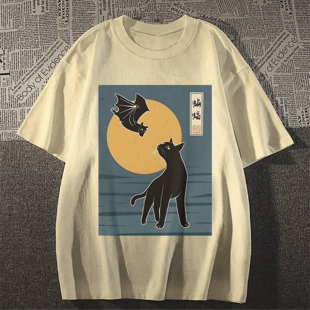 Cat With Batty Classic T-Shirt