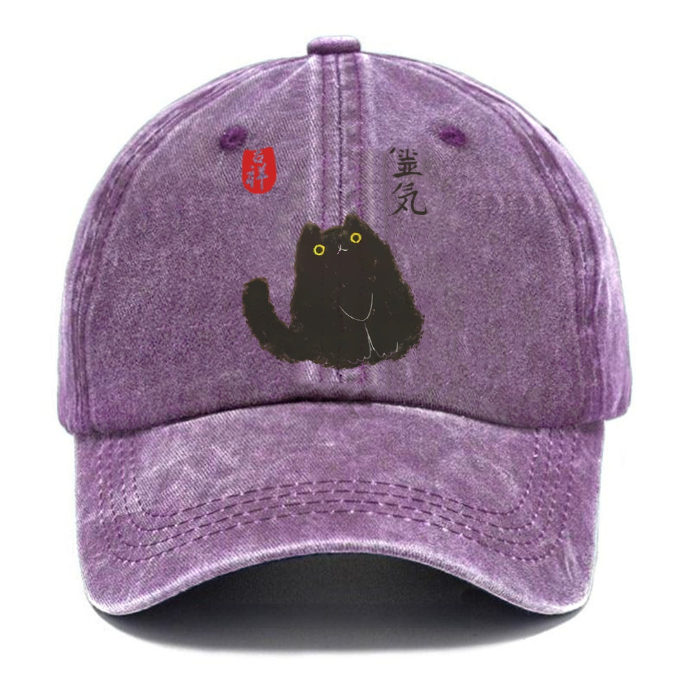 Black Civet Cat Washed Cap
