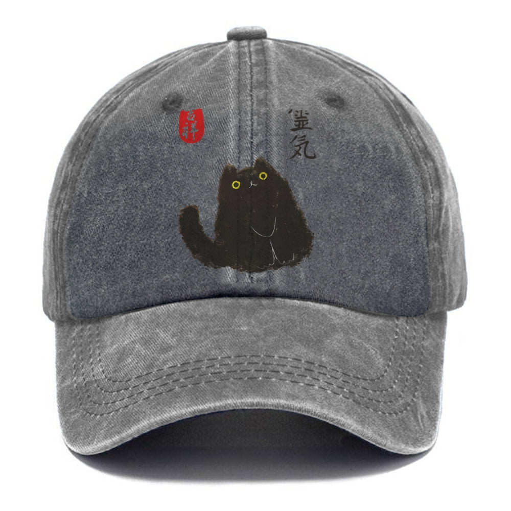 Black Civet Cat Washed Cap