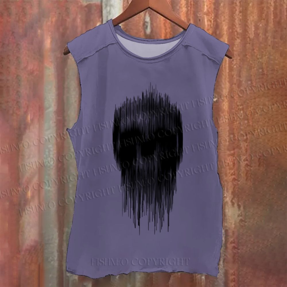 Vintage Skull Washed Tank Top