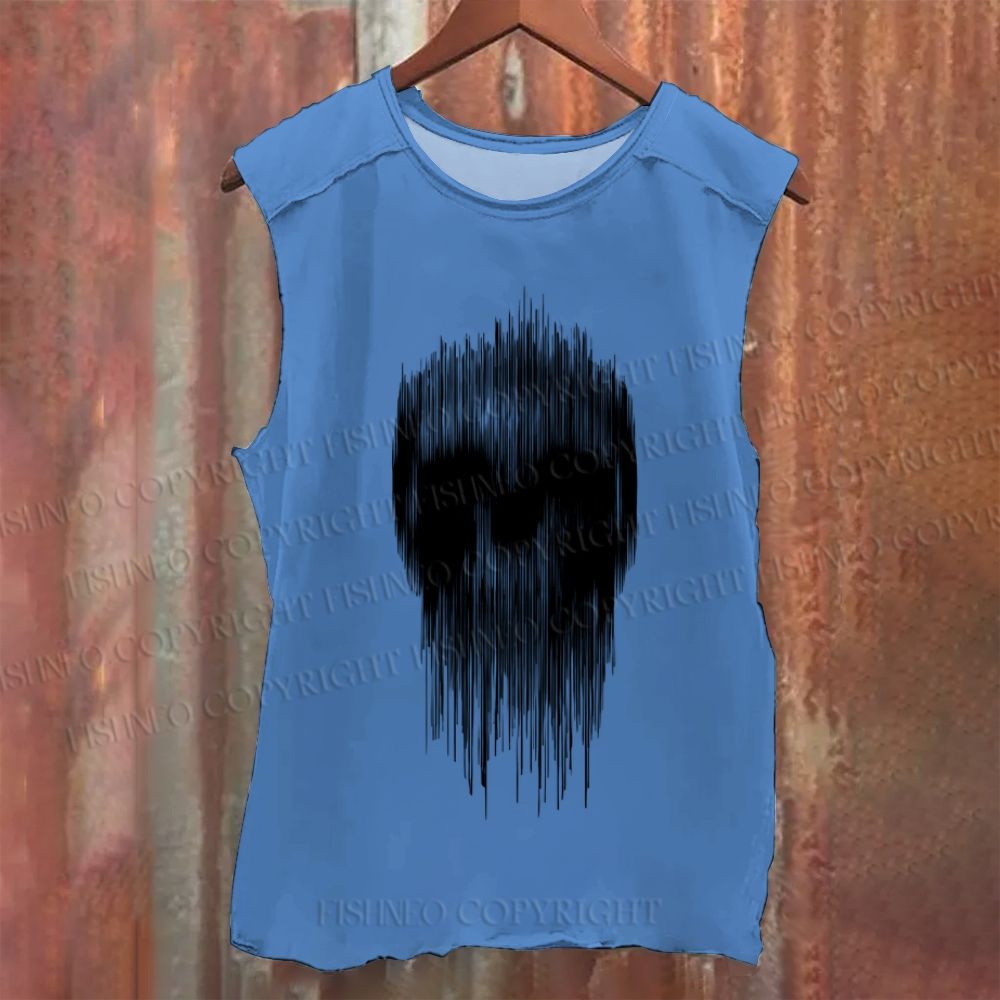 Vintage Skull Washed Tank Top