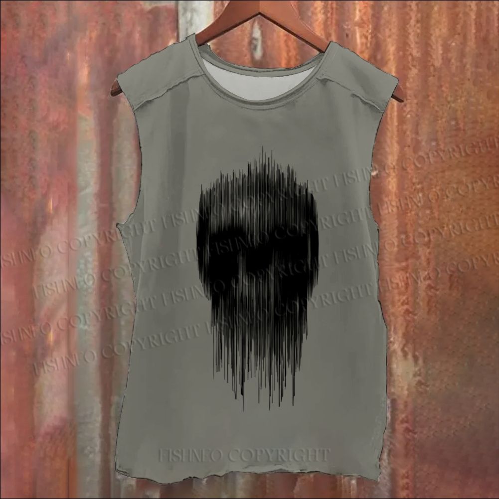 Vintage Skull Washed Tank Top