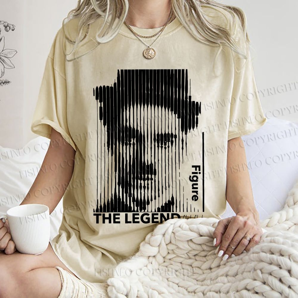 Unisex Vintage Chaplin The Legend Printed Washed Tee