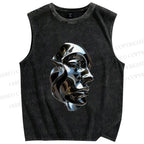 Unisex Hajime Sorayama Printed Washed Tank Top