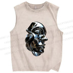 Unisex Hajime Sorayama Printed Washed Tank Top