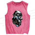 Unisex Hajime Sorayama Printed Washed Tank Top