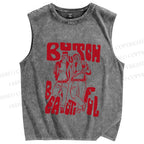 Unisex Pride Butch Is Beautiful Printed Washed Tank Top