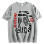 Japanese Cat Samurai Men's Classic Cotton T-Shirt