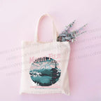 Mountain Fuji Japan Vintage Tote Bag