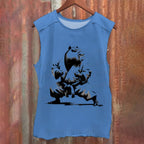 Vintage Kungfu Capybara Samurai Washed Tank Top
