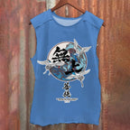 Vintage Japanese Art Wave Washed Tank Top
