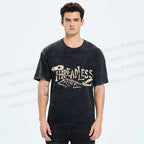 Unisex Bones Threadless Printed Washed Tee
