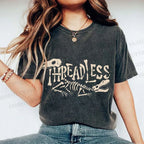 Unisex Bones Threadless Printed Washed Tee