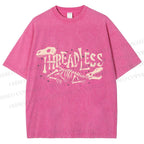 Unisex Bones Threadless Printed Washed Tee